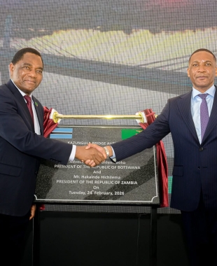 President Duma Boko and President Hakainde Hichilema of Zambia